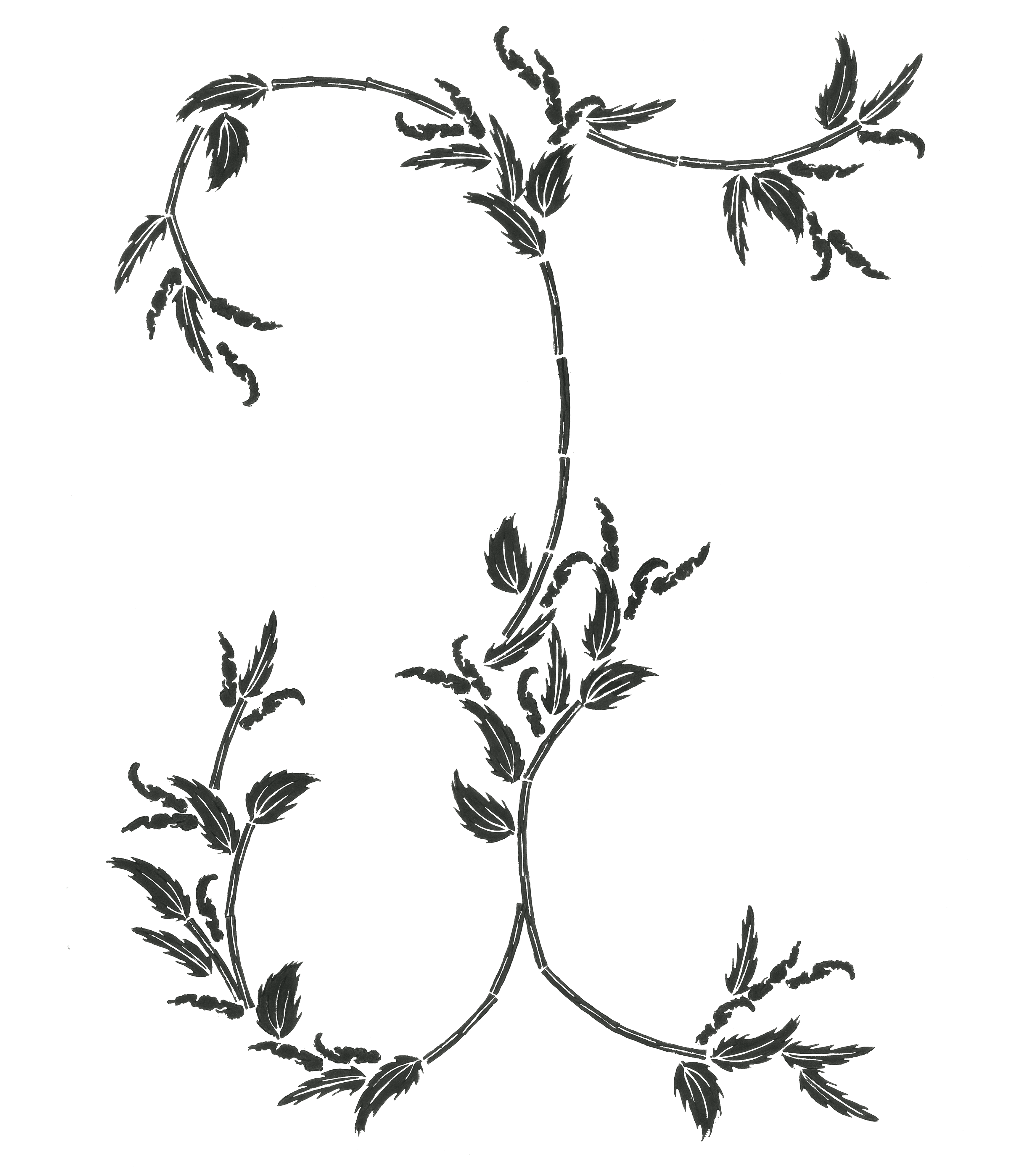 Typo Urtica, lettrine I