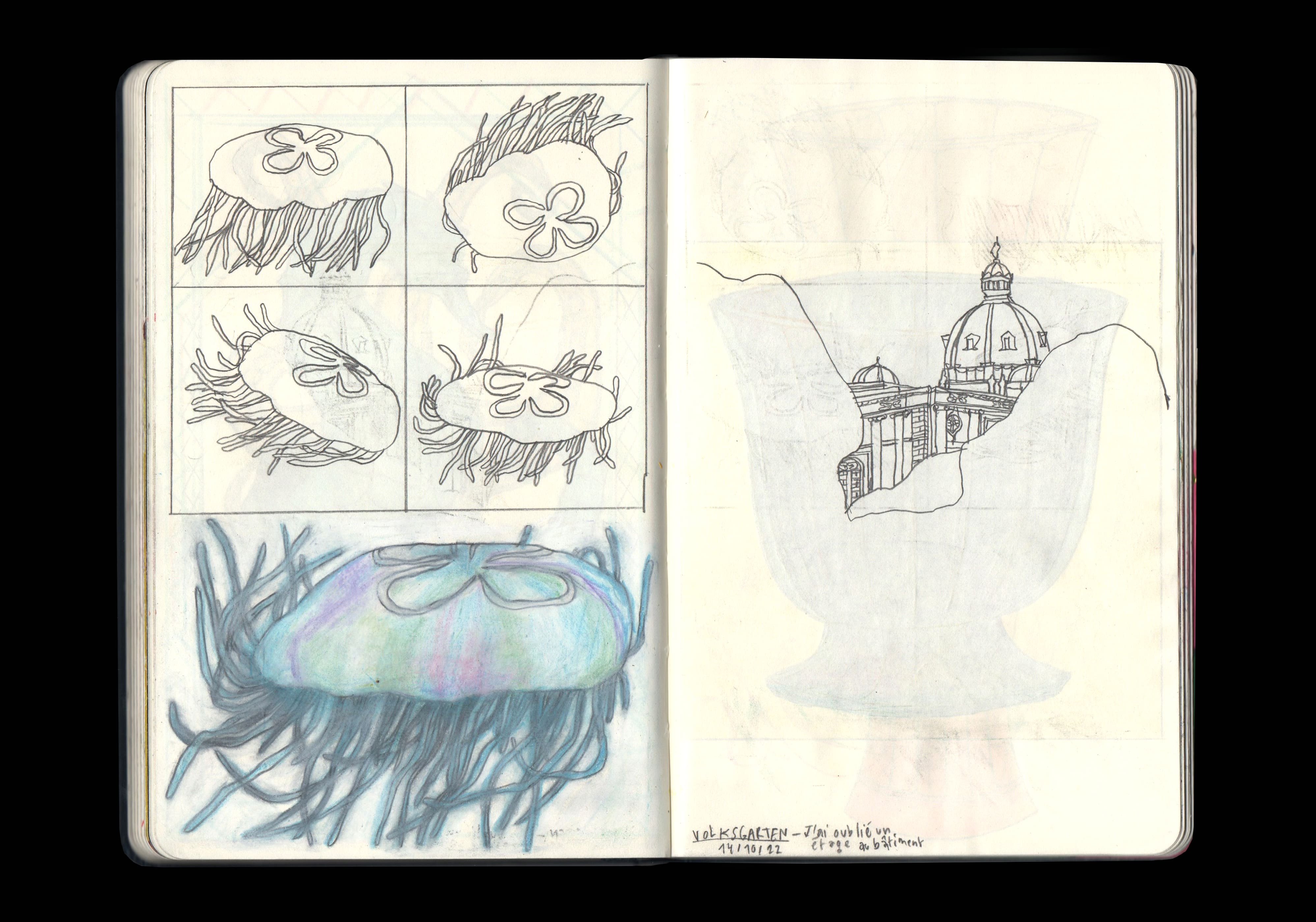 Carnet, illustration à la craie