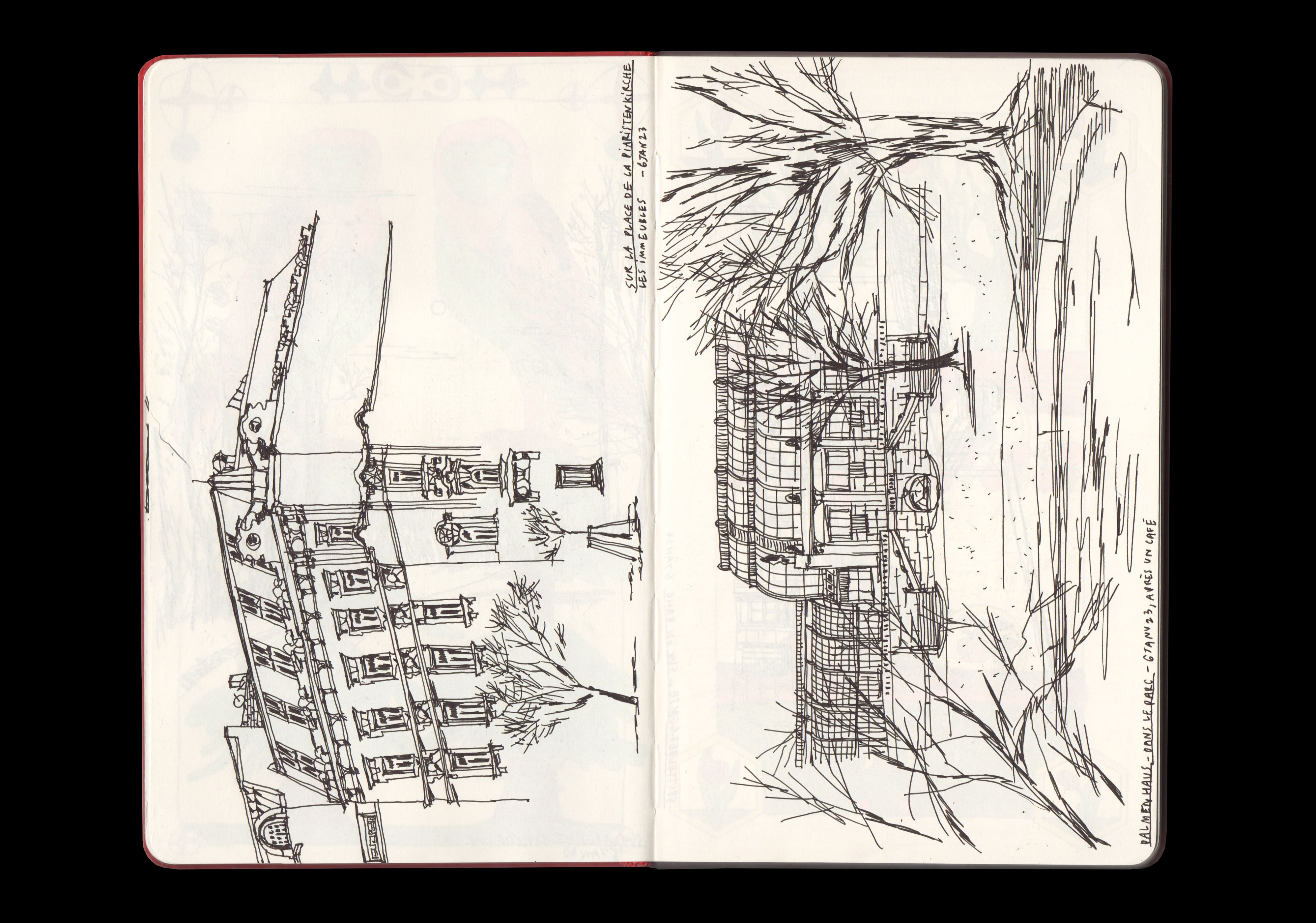 Carnet, dessin d'observation