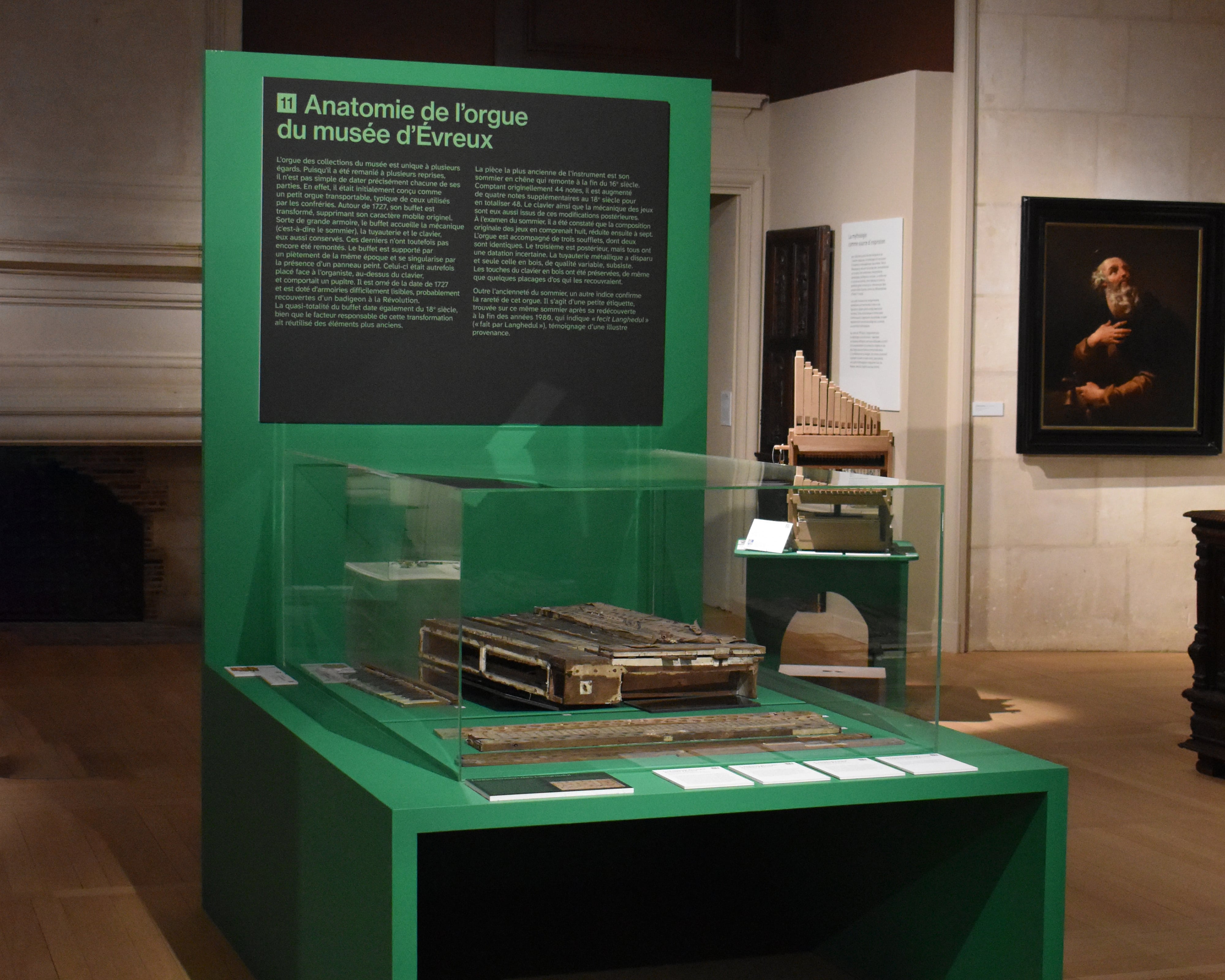 Exposition Musée d'Évreux, panneaux de salle