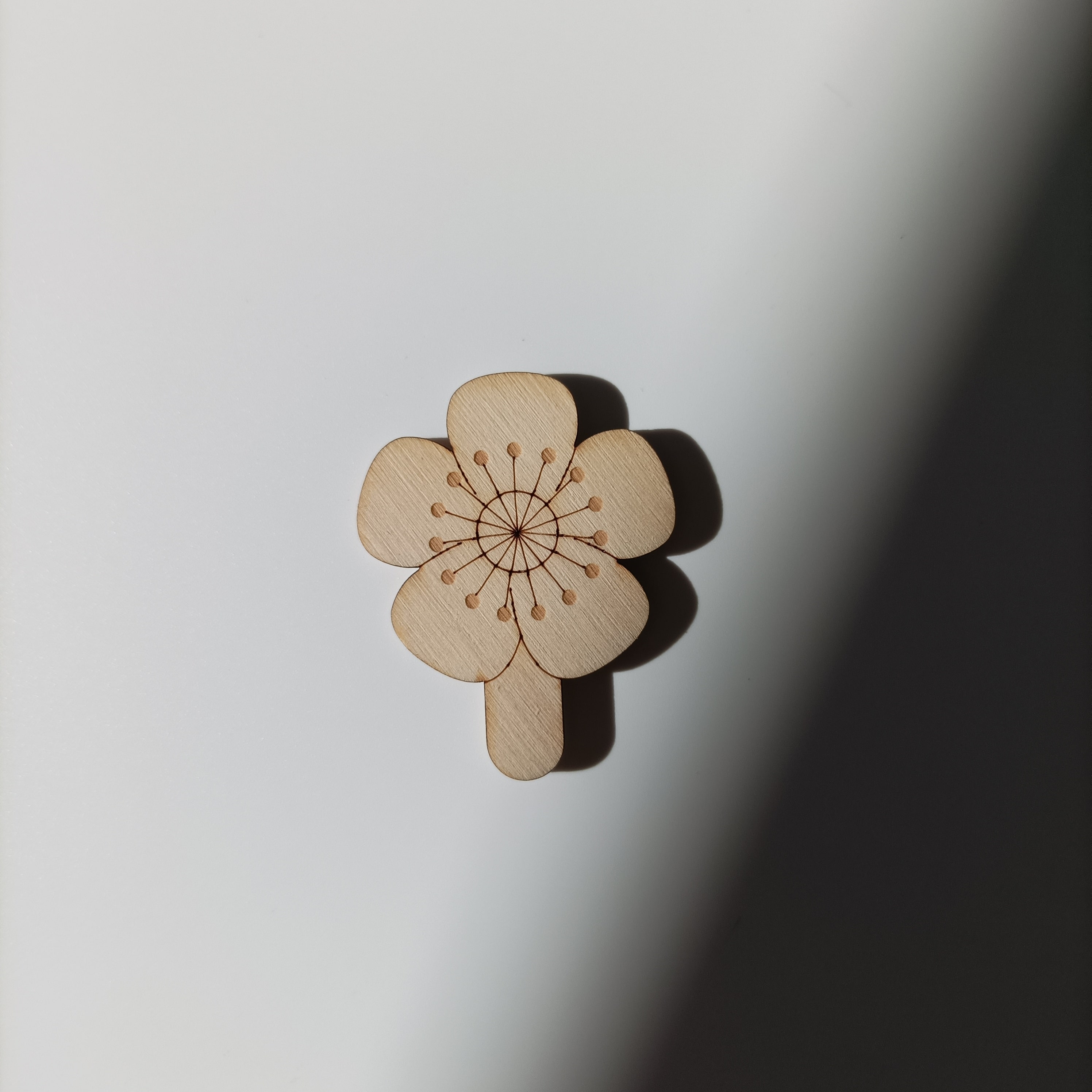 L'Organographe, détail pièce fleur