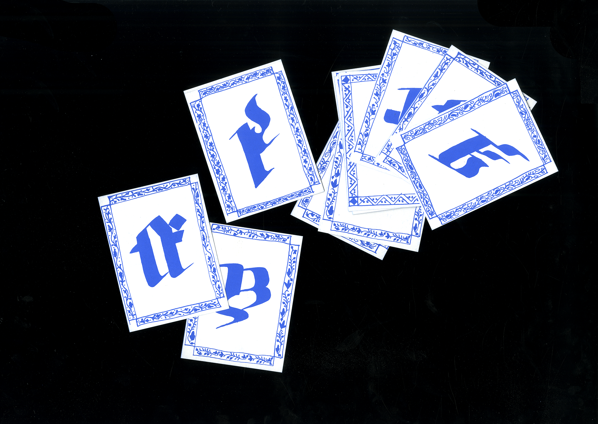 Écriture Imaginaire, cartes moyennes avec symboles