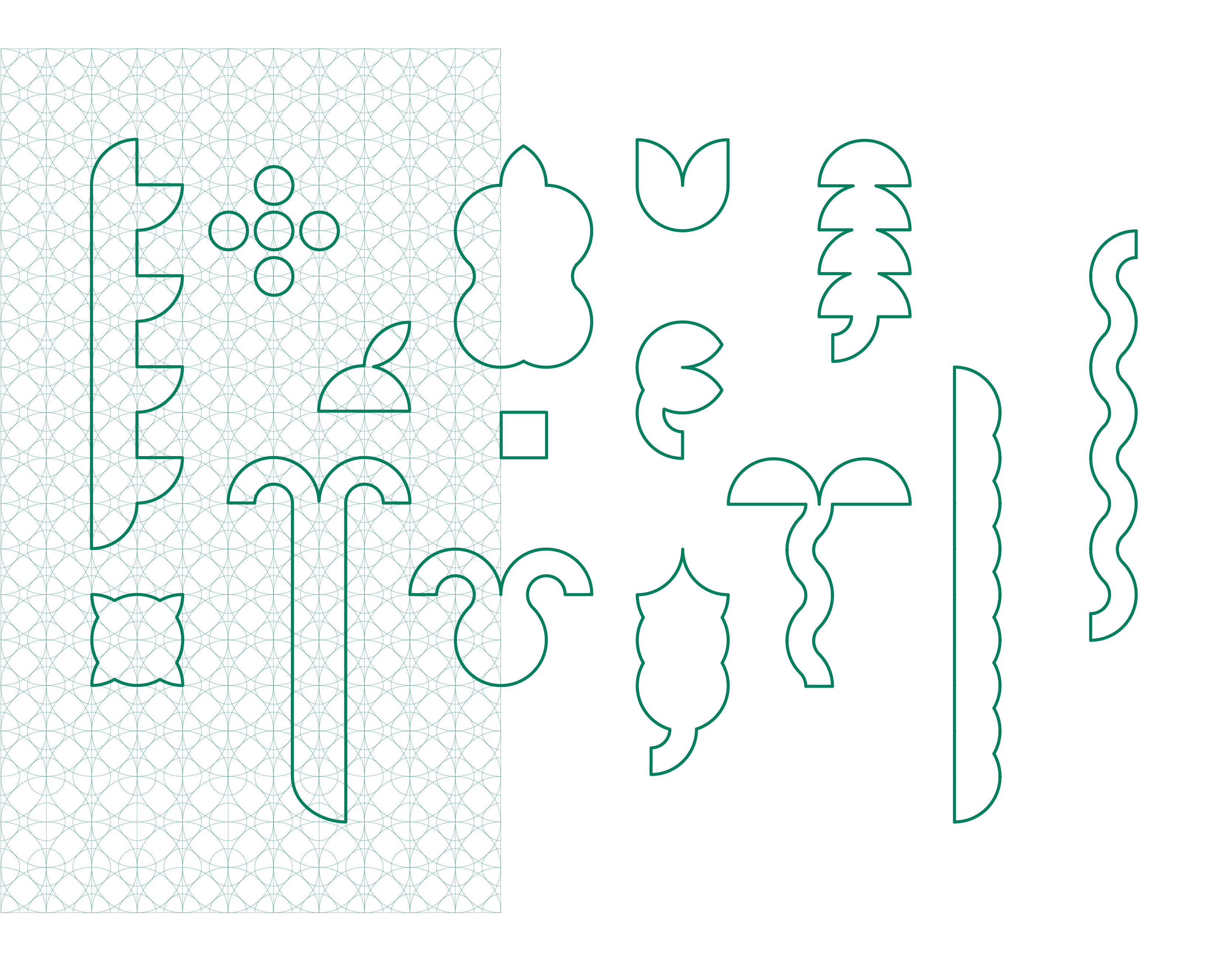 Ateliers botaniques, Curieux Festival, herbier imaginaire, grille et modules